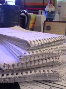 I filled all these notebooks with good stuff. Plus three others.